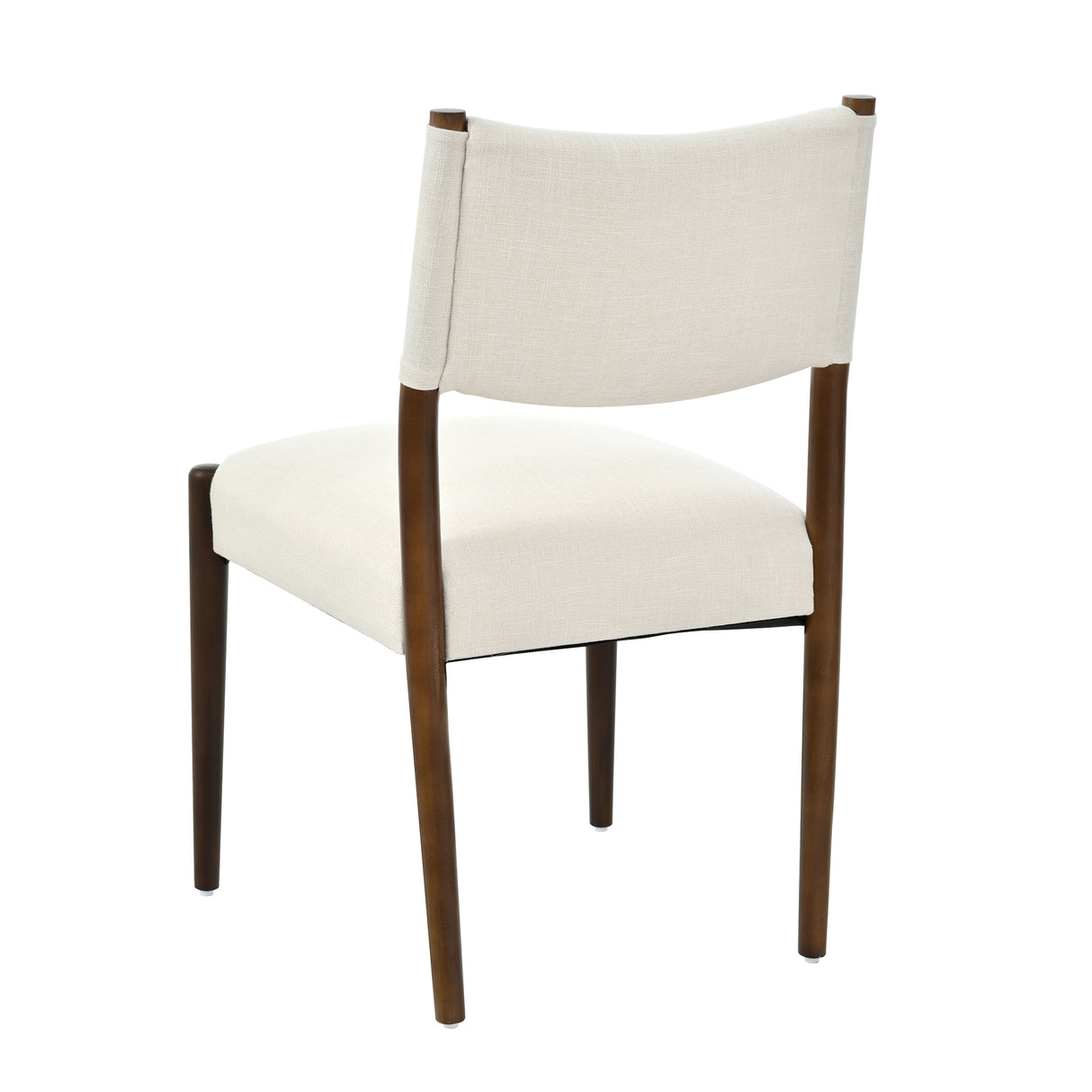 Modern Dining Chair with Thick Seat Cushion and Solid Wood Legs, Set of 2