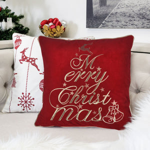 Red Velvet Christmas Throw Pillow