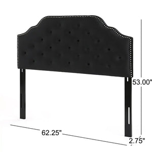 Charismatic - Size Headboard With Button Tufting And Nailhead Trim - Best Buy Furniture