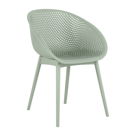 2 Piece Durable Single Chair With Hollow Out Design