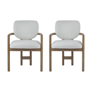 Upholstered Arm Dining Chairs (Set of 2) - Best Buy Furniture