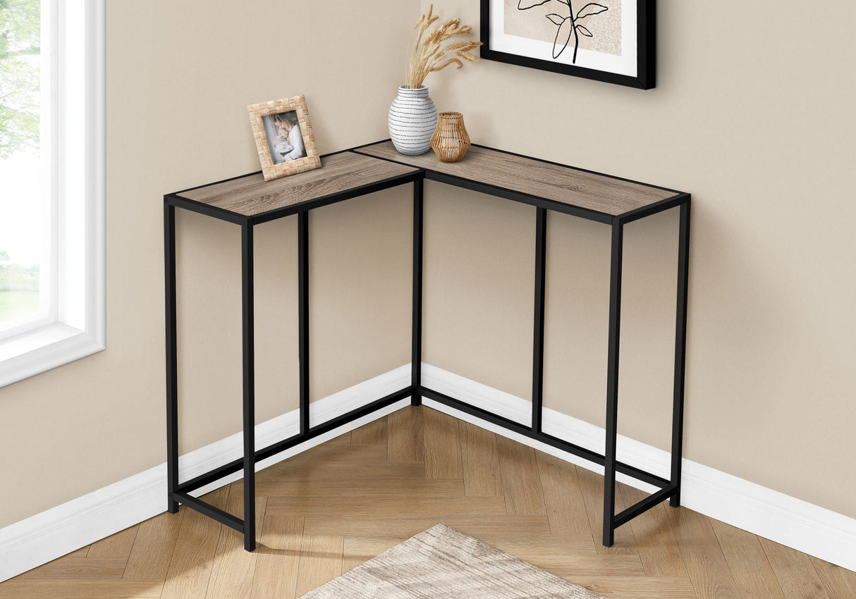 Corner Accent Console Table For Entryway, Unique L-Shaped Design - Best Buy Furniture