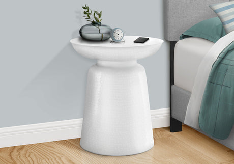 Drum Accent Side Table, Hammered Texture - Best Buy Furniture