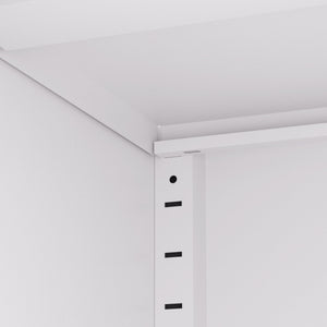 Kitchen Pantry Cabinet With Doors, Heavy-Duty Freestanding Storage Organizer With 5 Adjustable Shelves, Tool Free Assembly - White