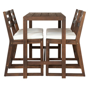 Patio Bar Set With Ergonomic Chairs