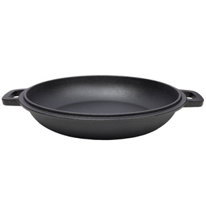 Pre-Seasoned Cast Dutch Oven 2 In 1 With Dual Handles And Covers, 5 Quart - Black