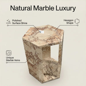 Modern Minimalist Hexagon Side Table