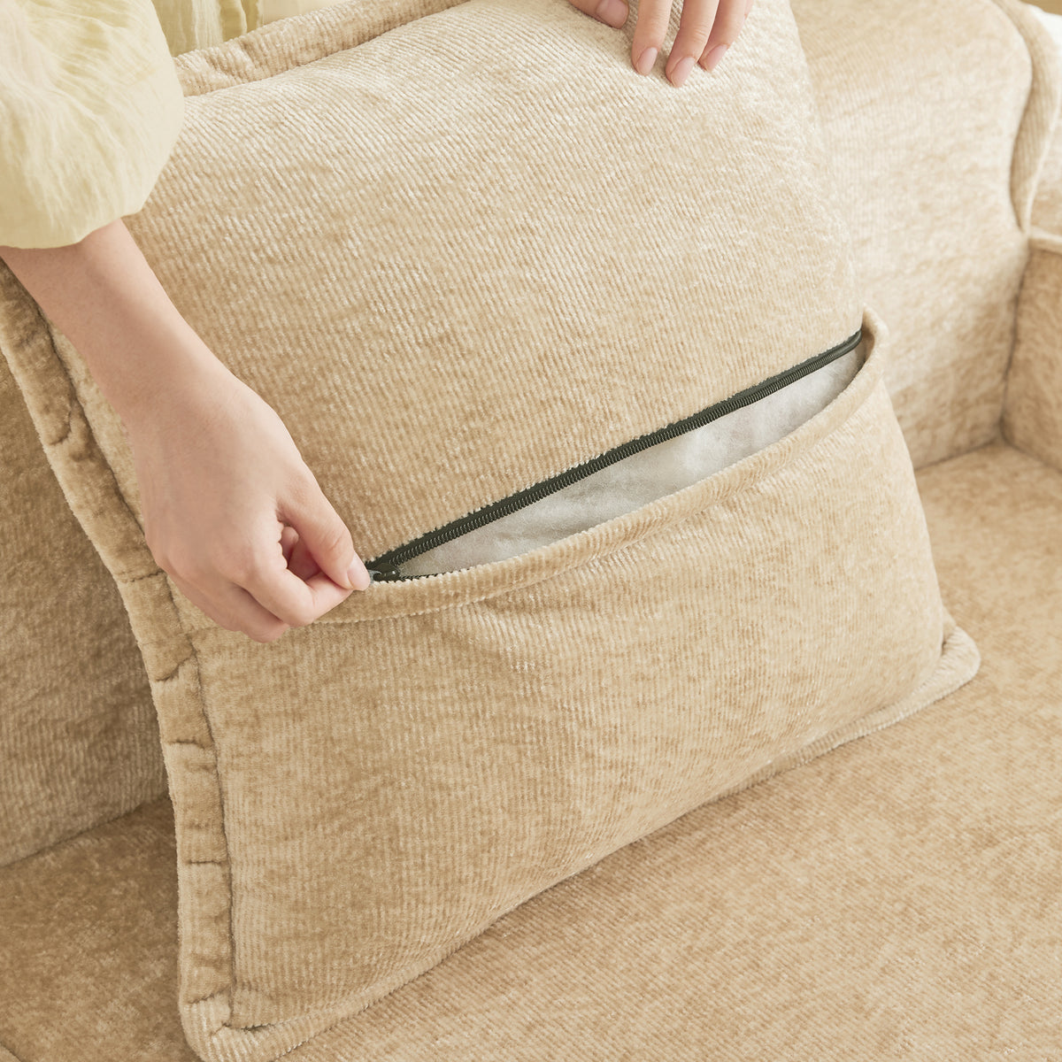 Streamlined Design Modular 3 Seat U Shape Sectional Sofa