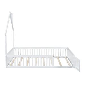 House Platform Bed With Guardrail