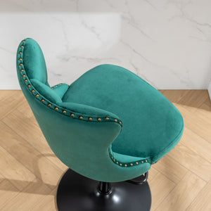 Swivel Barstools Adjusatble Seat Height, Modern Upholstered Bar Stools With Backs Comfortable Tufted For Home Pub And Kitchen Island (Set of 2)