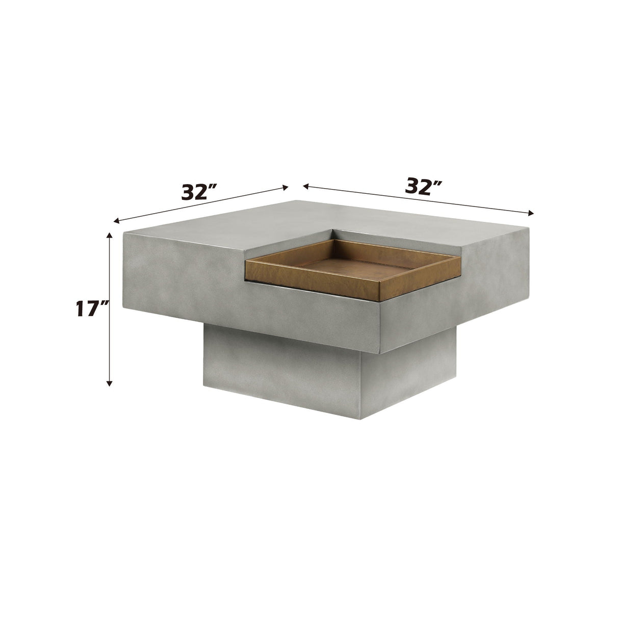 Kailano - Weathered Table - Gray - Best Buy Furniture