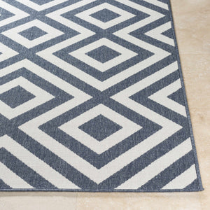 Spilsby Navy Blue Outdoor Rug - Clearance