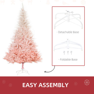HOMCOM 6ft Unlit Spruce Artificial Christmas Tree