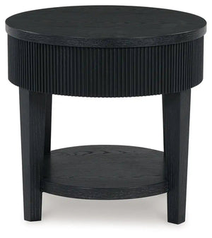 Marstream - Round End Table - Black - Best Buy Furniture
