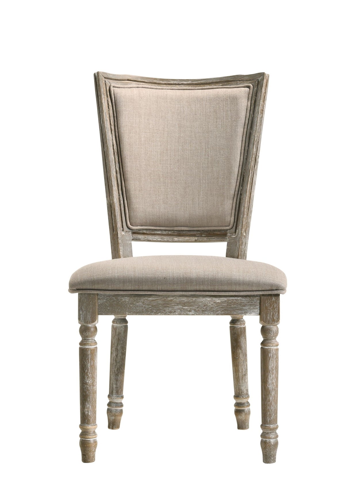 Gabrian - Two Tone, Reclaimed Side Chair (Set of 2) - Beige / Gray - Best Buy Furniture
