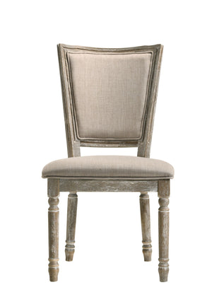 Gabrian - Two Tone, Reclaimed Side Chair (Set of 2) - Beige / Gray - Best Buy Furniture