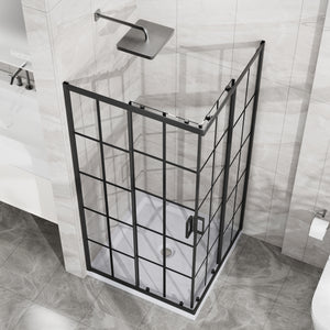 Goodyo Corner Shower Door - 36" D x 36" W x 72" H