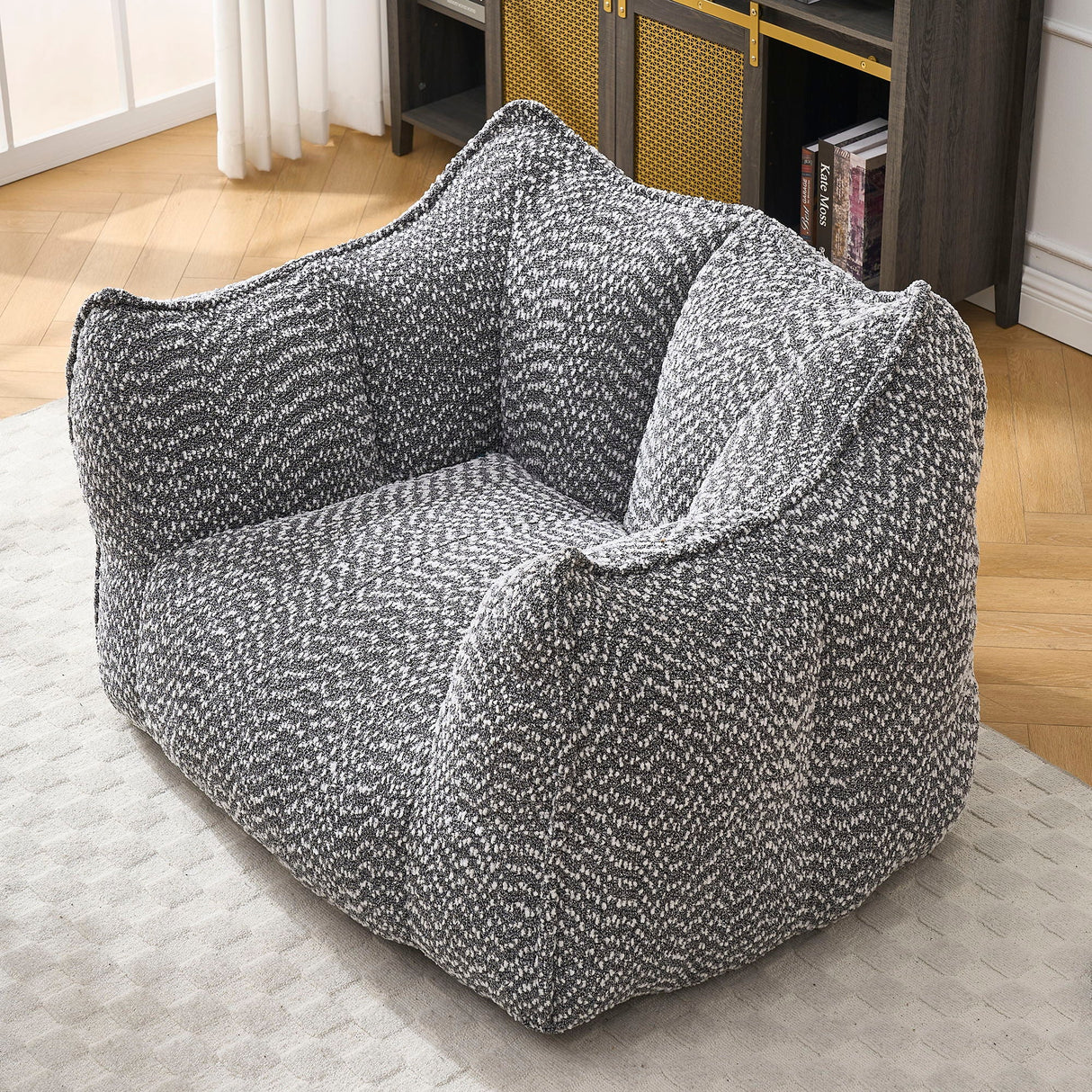 Comfortable Chenille Sofa Chairs With Highly Resilient Foam