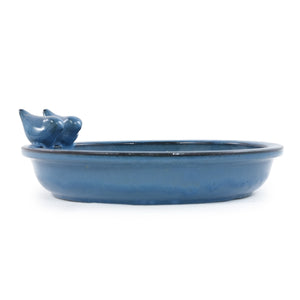 Handmade Ceramic Bird Bath, 11.8 Inch
