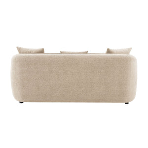 Keith - Sofa With 3 Pillows, Living Room Seating - Beige