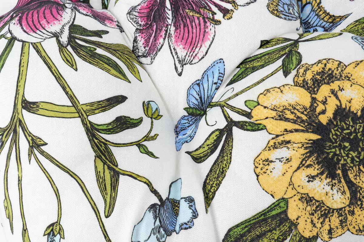 Outdoor Chair Cushions Set of 2 - Botanical Floral Print