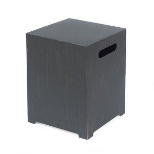 Modern Tank Holder Side Table With Powder Coated Frame
