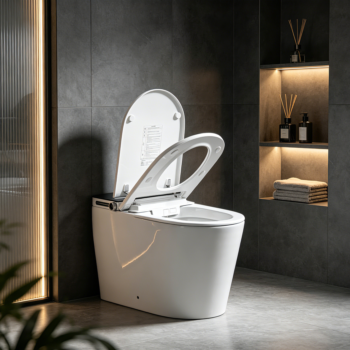 Household luxury no water pressure limit all-in-one intelligent toilet high-speed drying fully automatic flap sterilization splash-proof foam shield toilet