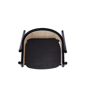 Versailles - Accent Armchair - Black / Natural