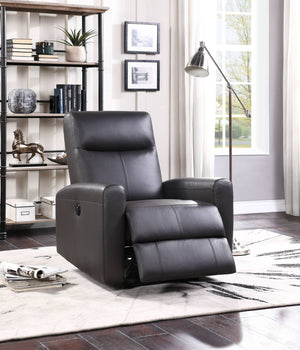 Blane - Top Grain Leather Match Power Motion Recliner - Brown - Best Buy Furniture