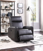 Blane - Top Grain Leather Match Power Motion Recliner - Brown - Best Buy Furniture