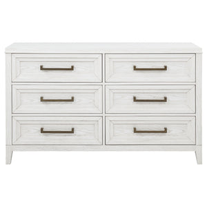 Inverness - 6 Drawer Bedroom Dresser - White