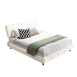 Tufted Headboard With Extra-Large Ultra-Soft Cloud Pillow Design