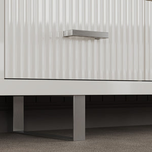 TV Stand With Slatted Drawers