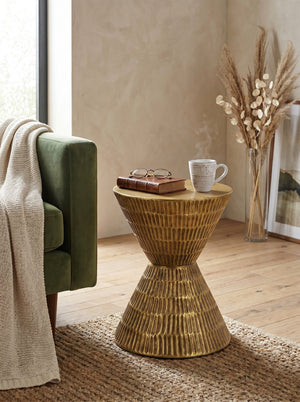 Antique Hourglass Side Table