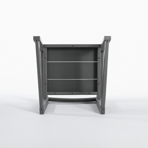 Grey HDPE Outdoor & Garden Armchairs with Backrest