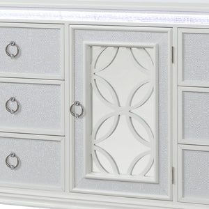 Abigale - 6 Drawer Dresser With LED (Includes Dresser Only, Mirror Not Included) - White