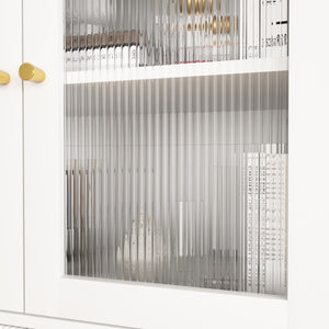 Modern Tech Inspired Dome Cabinet With LED Lighting