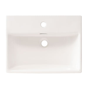 Bathroom Vanity With Ceramic Sink And Ample Storage, Ideal For Small Bathrooms