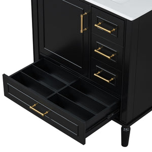 Traditional Bathroom Vanity Set With Soft Close Doors