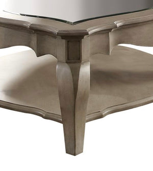 Chelmsford - Clear Glass Coffee Table - Taupe - Best Buy Furniture