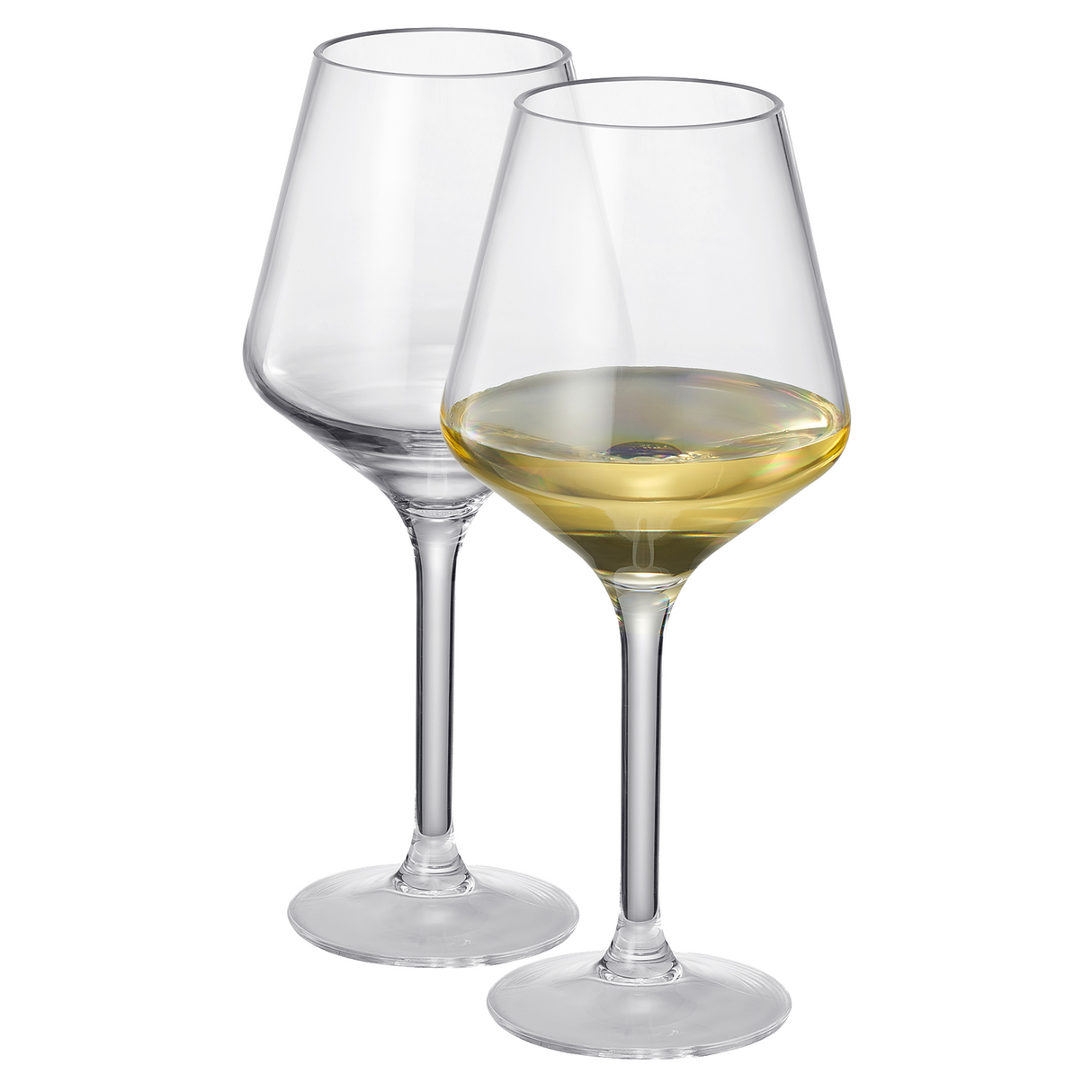 Barcelona Acrylic Stemmed Wine Glassware, Set of 2