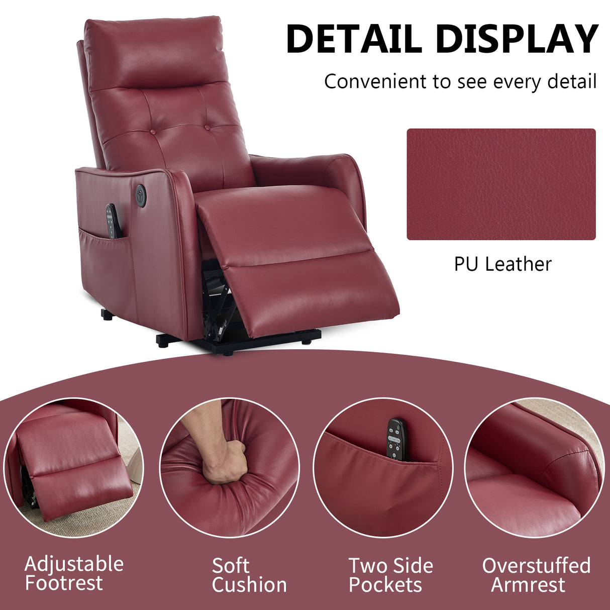 Comfortmax Single Motor Lift Recliner Chair