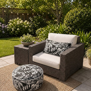 2 Pack Outdoor Lumbar Pillow Covers
