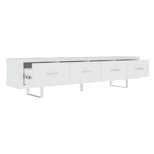 TV Stand With Slatted Drawers