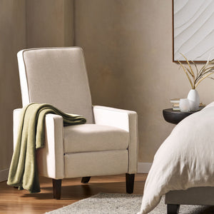 Minimalist Design Fabric Push Back Chair
