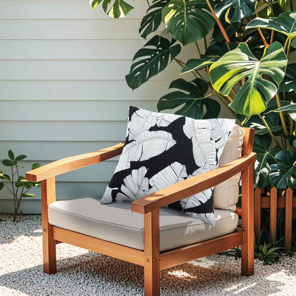 2 Pack Outdoor Throw Pillows - Waterproof & Fade-Resistant