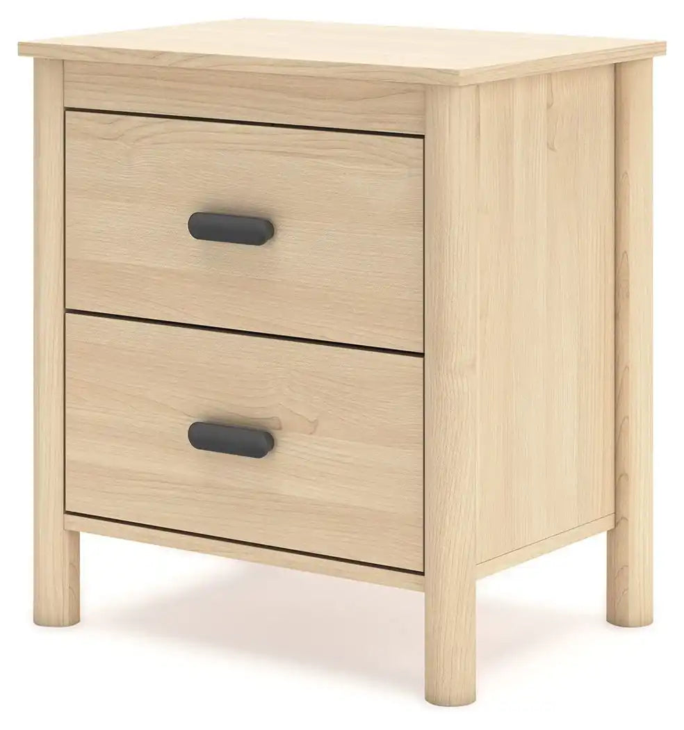 Cabinella - Two Drawer Night Stand - Tan - Best Buy Furniture