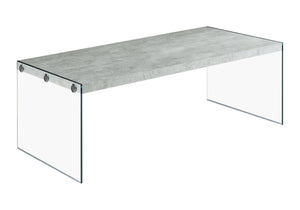 Coffee Table Rectangular For Living Room Clear Tempered Glass - Best Buy Furniture
