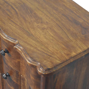 Solid Wood Lume Panel Bedside Table