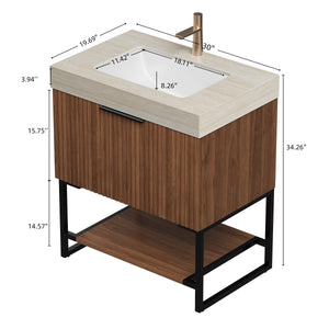 YOLAN 30" Bathroom Vanity & Sink